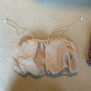 Shein Cream Crop Top